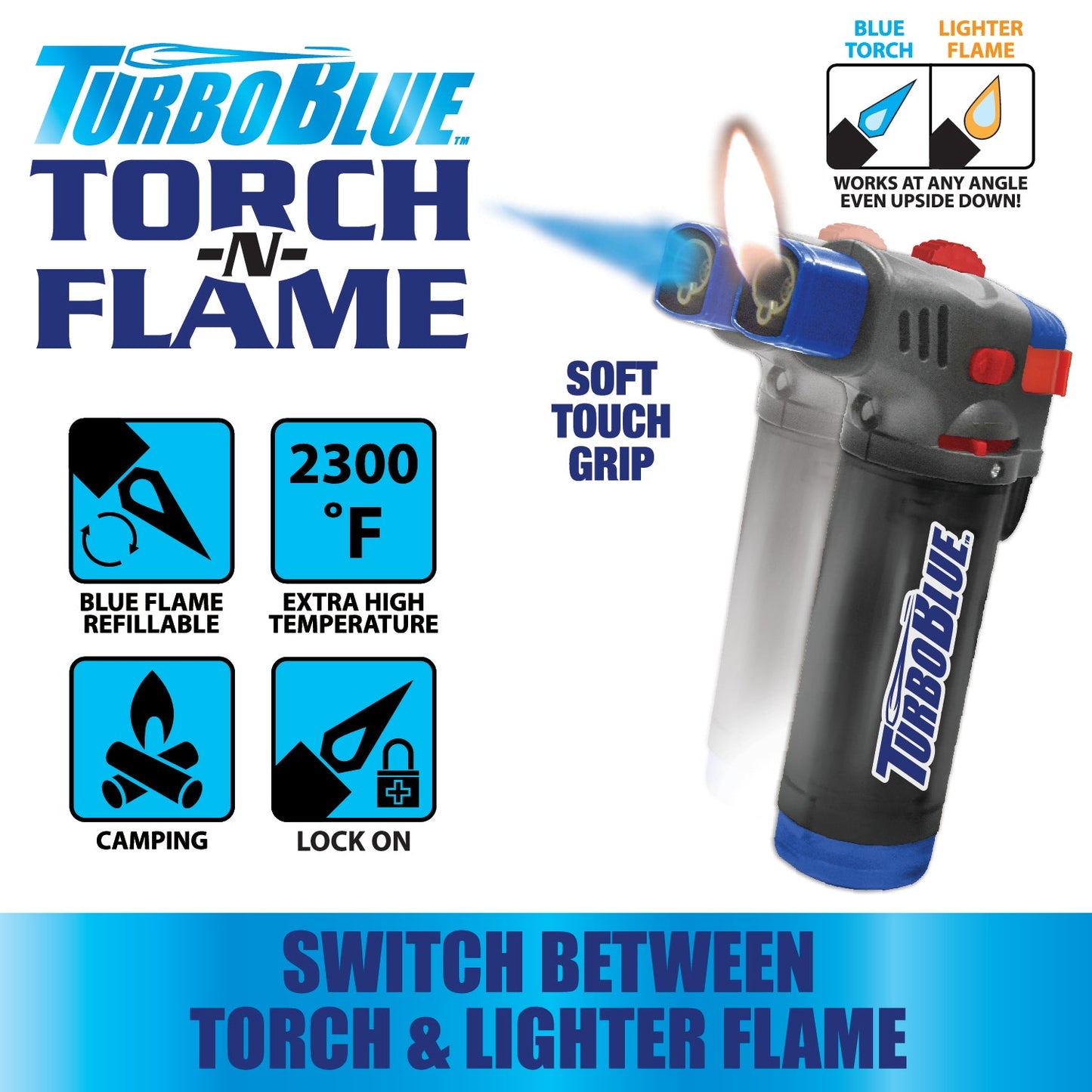 ITEM NUMBER 025557 TWO FLAME TB XXL LIGHTER 12 PIECES PER DISPLAY