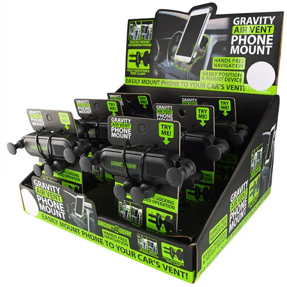 Gravity Vent Mount - 6 Pieces Per Retail Ready Display 25590 WHOLESALE
