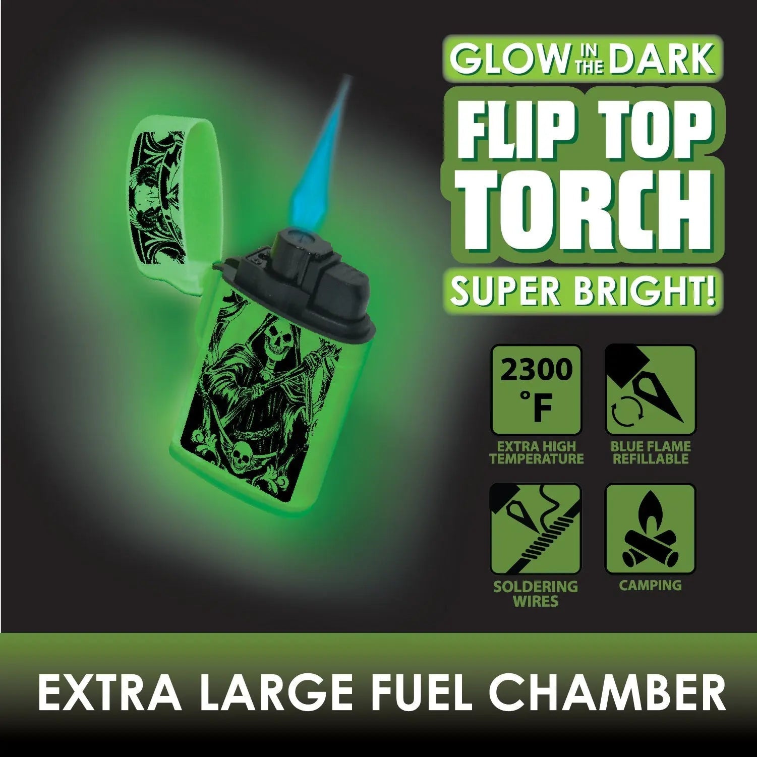 ITEM NUMBER 025627 GID FLIP TOP LIGHTER 15 PIECES PER DISPLAY WHOLESALE