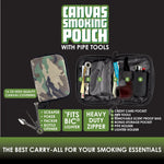 ITEM NUMBER 026016 CANVAS SMOKING BAG 6 PIECES PER DISPLAY WHOLESALE