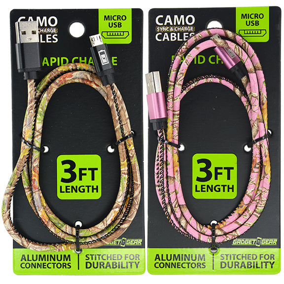ITEM NUMBER 026052L MICRO CAMO CABLE - STORE SURPLUS NO DISPLAY 2 PIECES PER PACK