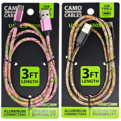 ITEM NUMBER 026058L TYPE C CAMO CABLE - STORE SURPLUS NO DISPLAY 5 PIECES PER PACK