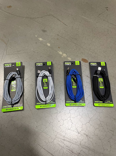 ITEM NUMBER 026504L 9FT CLOTH TYPE C CABLE  - STORE SURPLUS NO DISPLAY 5 PIECES PER PACK