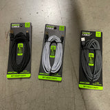 ITEM NUMBER 026510L 9FT CLOTH MICRO CABLE  - STORE SURPLUS NO DISPLAY 6 PIECES PER PACK