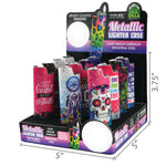 ITEM NUMBER 026630 EPOXY METAL LIGHTER CASE 12 PIECES PER DISPLAY WHOLESALE