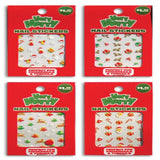 ITEM NUMBER 026796Q XMAS NAIL STICKERS - BULK PACKED SOLD AS IS 60 PIECES PER CASE