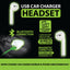 ITEM NUMBER 026808 USB CAR CHARGER AND WIRELESS HEADSET 6 PIECES PER DISPLAY