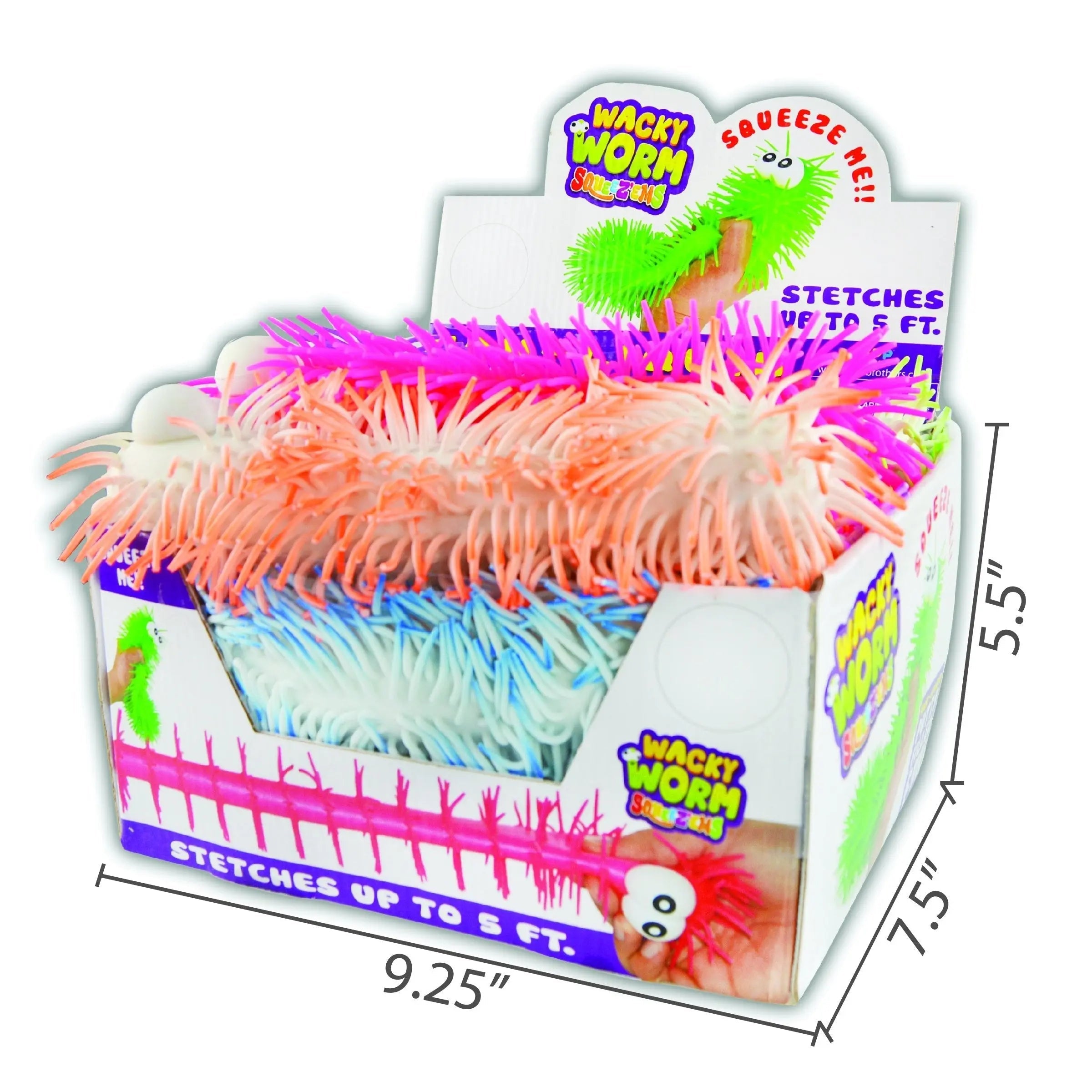 ITEM NUMBER 026817 TPR SQUEEZEM WORM 12 PIECES PER DISPLAY WHOLESALE
