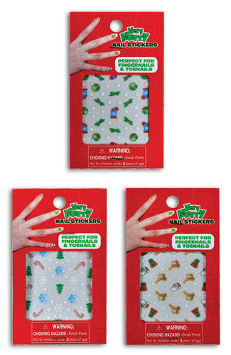 ITEM NUMBER 027348Q CHRISTMAS NAIL STICKERS - BULK PACKED SOLD AS IS 60 PIECES PER CASE