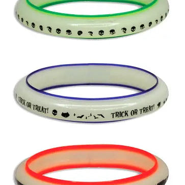 ITEM NUMBER 027658L GID HALLOWEEN BRACELET - STORE SURPLUS NO DISPLAY 24 PIECES PER PACK STORE SURPLUS