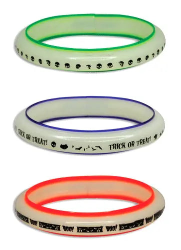 ITEM NUMBER 027658L GID HALLOWEEN BRACELET - STORE SURPLUS NO DISPLAY 24 PIECES PER PACK STORE SURPLUS