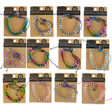 ITEM NUMBER 028187 RECYCLED BEAD BRACELET 12 PIECES PER DISPLAY