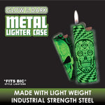ITEM NUMBER 028294 GID METAL LIGHTER CASE 12 PIECES PER DISPLAY WHOLESALE