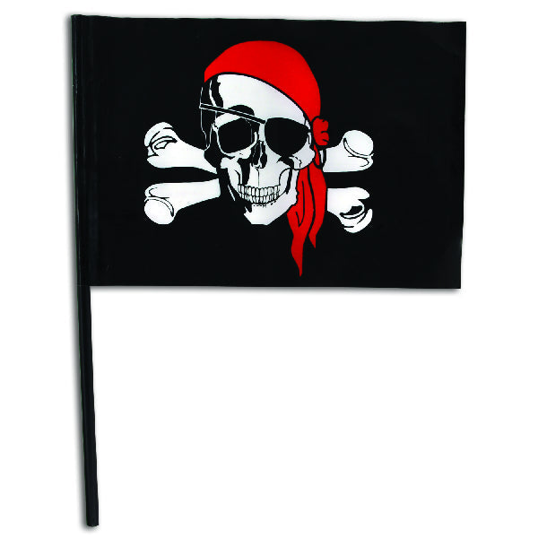 ITEM NUMBER 028918 Plastic Pirate Flags BG = 144 PCS
