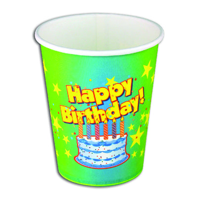 ITEM NUMBER 028946 Birthday Themed Party Cups BG = 12 PCS