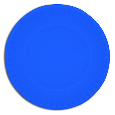 ITEM NUMBER 028980 Blue Paper Party Plates BG = 12 PCS