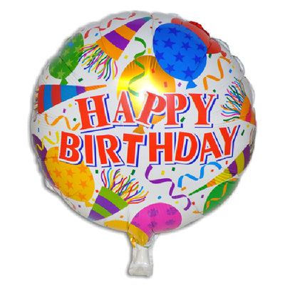 ITEM NUMBER 028991 Mylar Birthday Balloons BG = 6 PCS