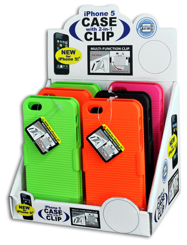 ITEM NUMBER 029105 IPHONE 5 CASE WITH CLIP 6 PIECES PER DISPLAY