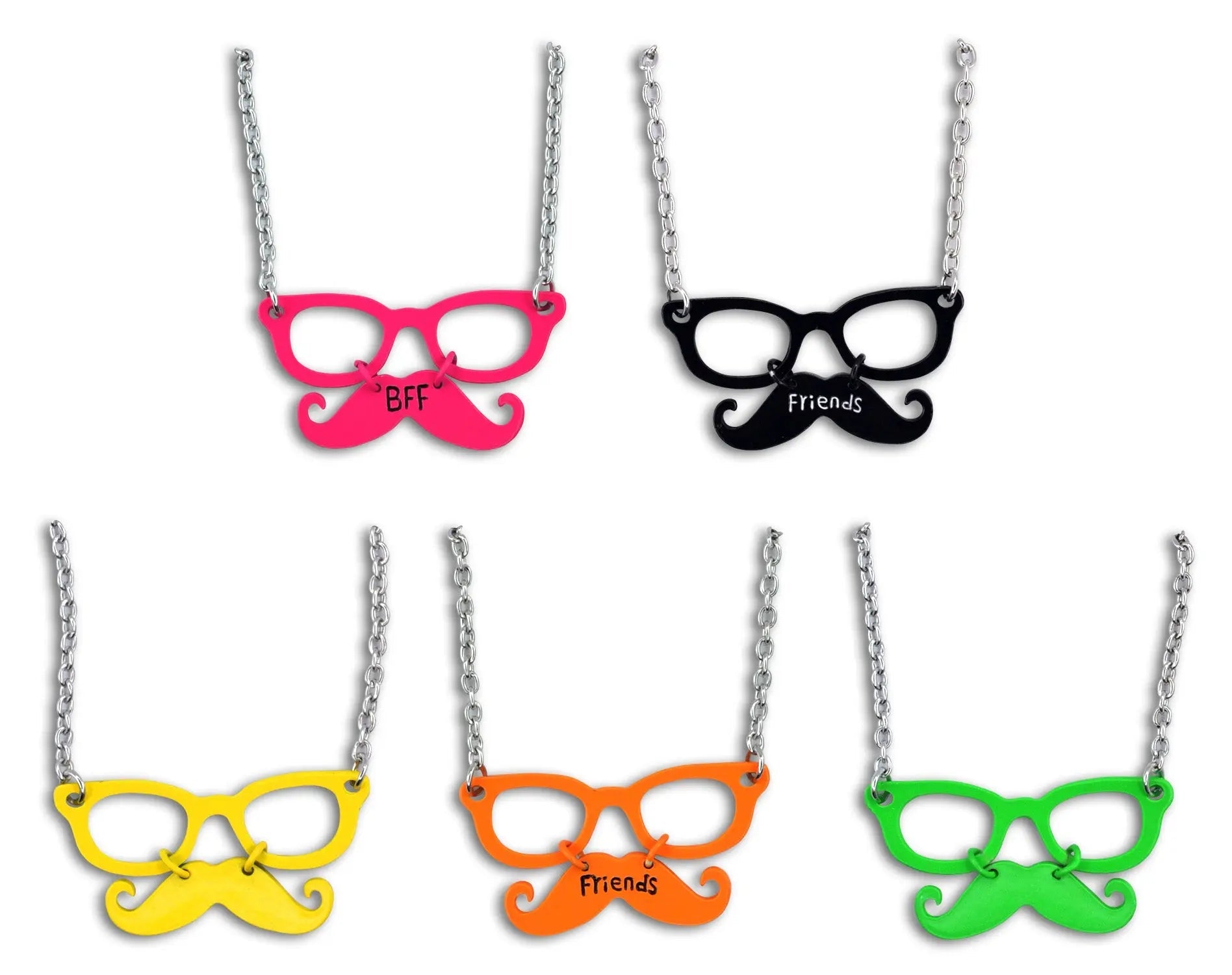 ITEM NUMBER 029113 MUSTACHE NECKLACE 12 PIECES PER DISPLAY WHOLESALE