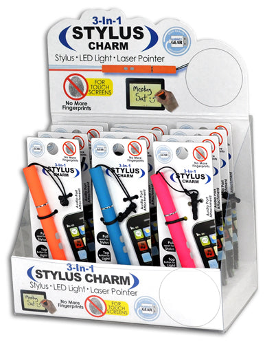 ITEM NUMBER 029137 TOUCH PEN CHARM WITHLIGHT 12 PIECES PER DISPLAY