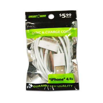ITEM NUMBER 029398 GG BAG WIDE CONN CORD 6 PIECES PER PACK