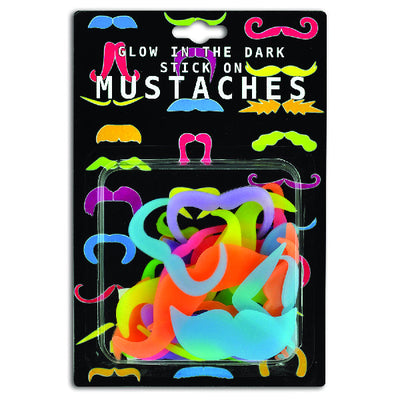 ITEM NUMBER 029418 Neon Glow-In-The-Dark Mustaches EA = 25 PCS
