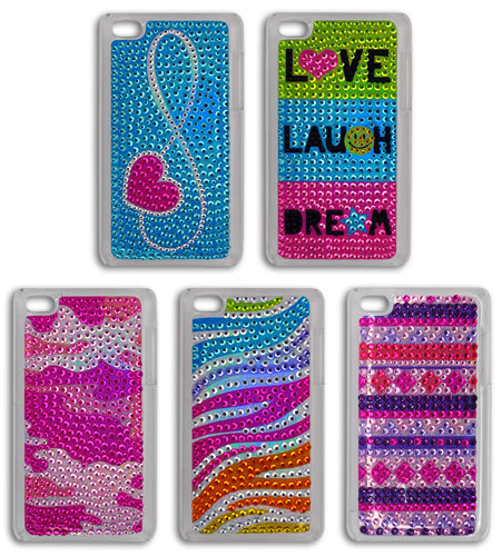 ITEM NUMBER 029658L IPOD TOUCH CASE RHINESTONE - STORE SURPLUS NO DISPLAY 6 PIECES PER PACK