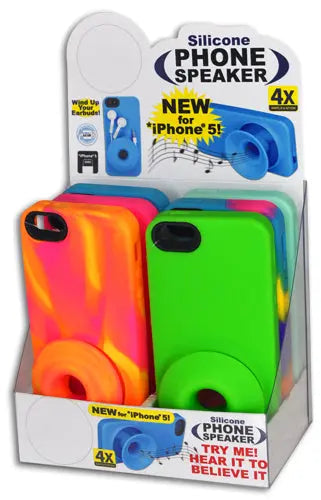 ITEM NUMBER 029996 CELL CASE W SPEAKER 6 PIECES PER DISPLAY WHOLESALE