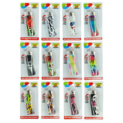 ITEM NUMBER 040085 LIGHT UP LIGHTER CARDED WM 12 PIECES PER PACK