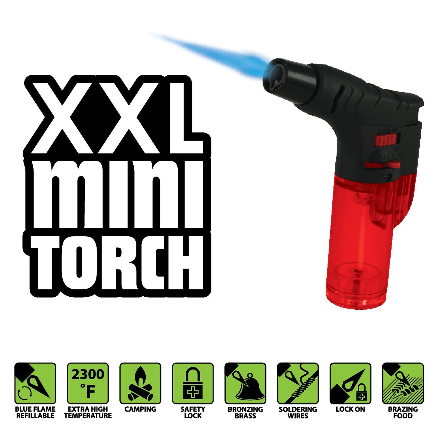ITEM NUMBER 040300 THIN TUBE XXL TORCH D 9 PIECES PER DISPLAY