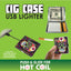 ITEM NUMBER 040307 CIG CASE WITH USB LIGHTER D 6 PIECES PER DISPLAY