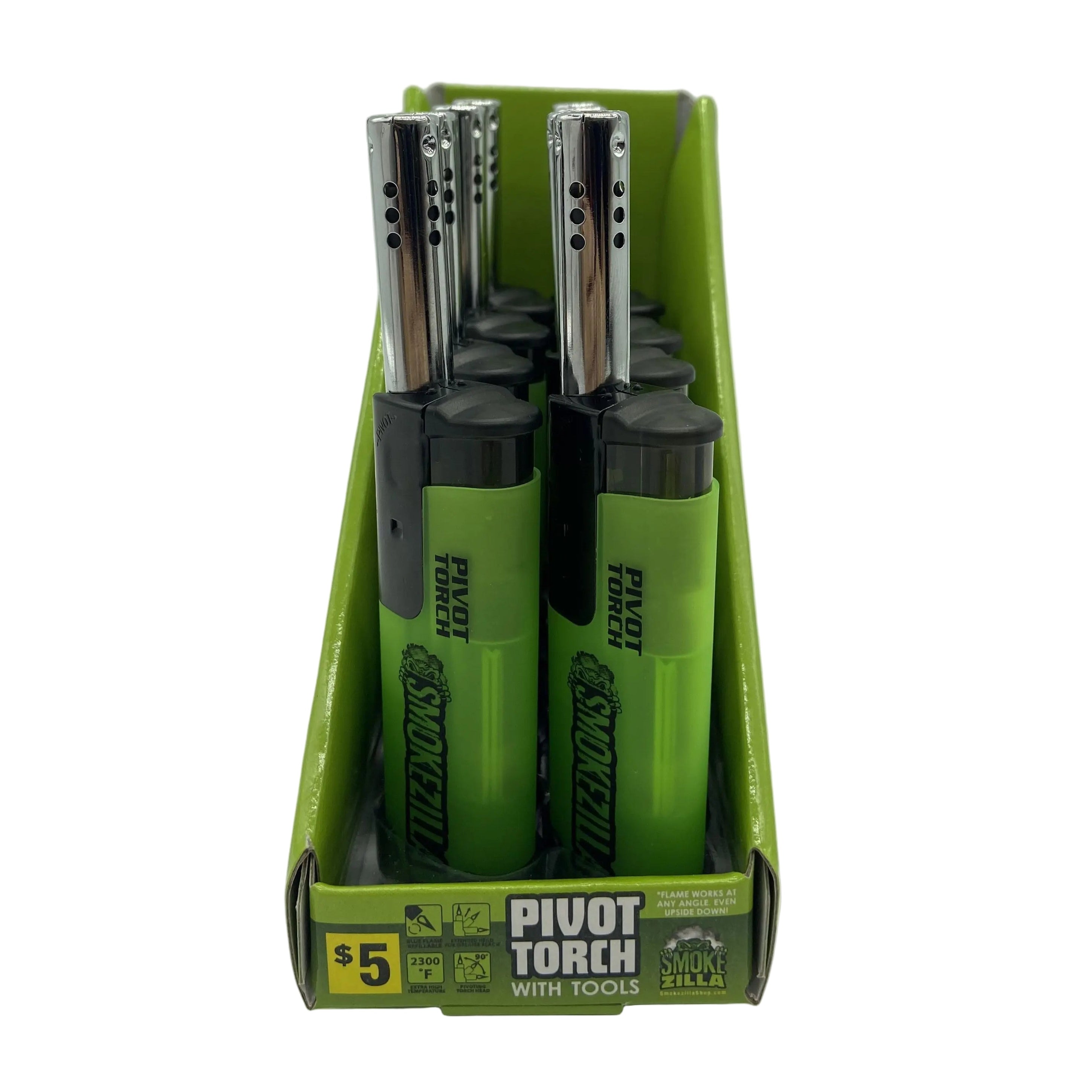 ITEM NUMBER 041429 SMOKEZILLA EXTEND PIVOT TORCH 8 PIECES PER DISPLAY WHOLESALE