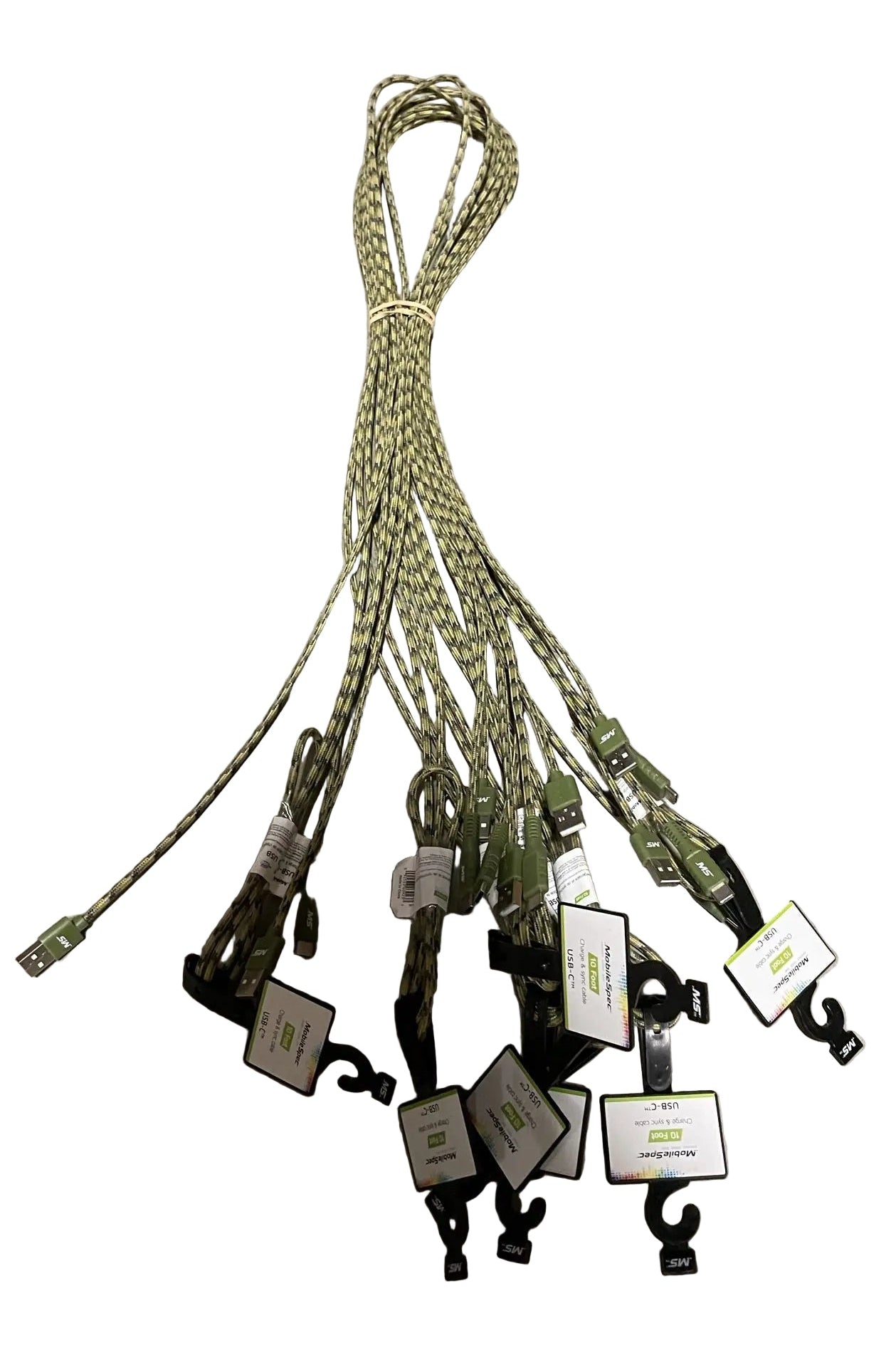 ITEM NUMBER 050070L MS 10FT USB-C CAMO - STORE SURPLUS NO DISPLAY 10 PIECES PER PACK STORE SURPLUS