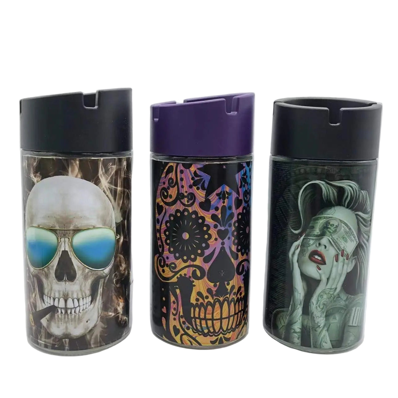 ITEM NUMBER 041462 GLASS BUTT BUCKET 3 PIECES PER DISPLAY WHOLESALE