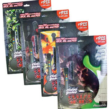 ITEM NUMBER 087031 GAME GUITAR SKINS KIT 8 PIECES PER DISPLAY WHOLESALE