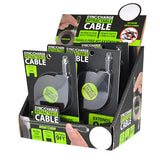 ITEM NUMBER 087908 9FT RETRACT CABLE KIT 6 PIECES PER DISPLAY WHOLESALE