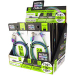 ITEM NUMBER 088182 RAINBOW METAL CABLE KIT 12 PIECES PER DISPLAY WHOLESALE