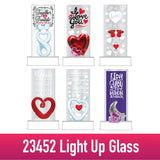 ITEM NUMBER 023452L LIGHT UP GLASS - STORE SURPLUS NO DISPLAY 8 PIECES PER PACK STORE SURPLUS