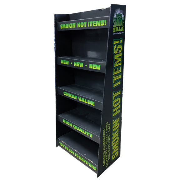 ITEM NUMBER 972800 - CORRUGATED SMOKEZILLA 2FT ENDCAP Floor Display Only