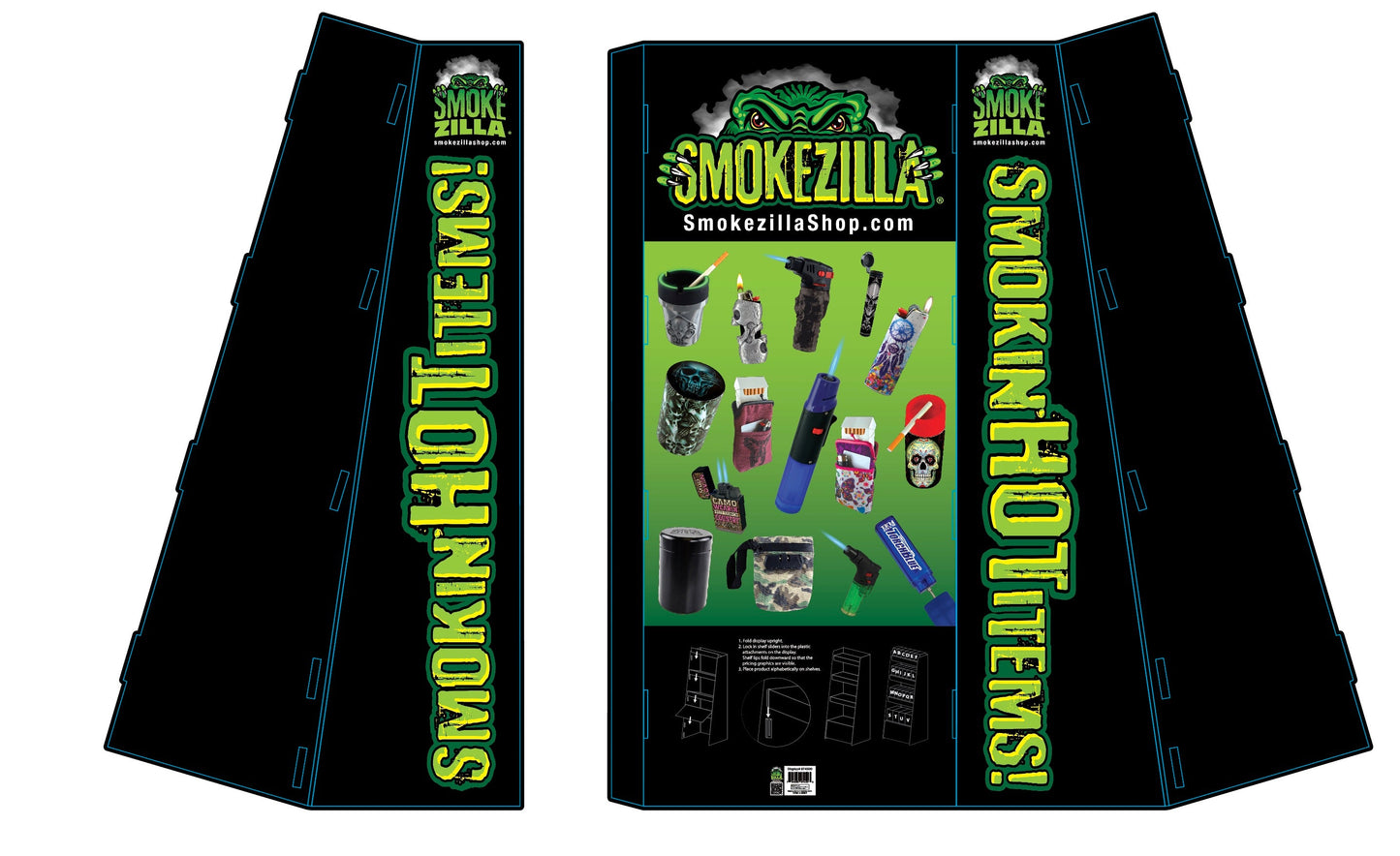ITEM NUMBER 974500 - CORRUGATED SMOKEZILLA Floor Display Only