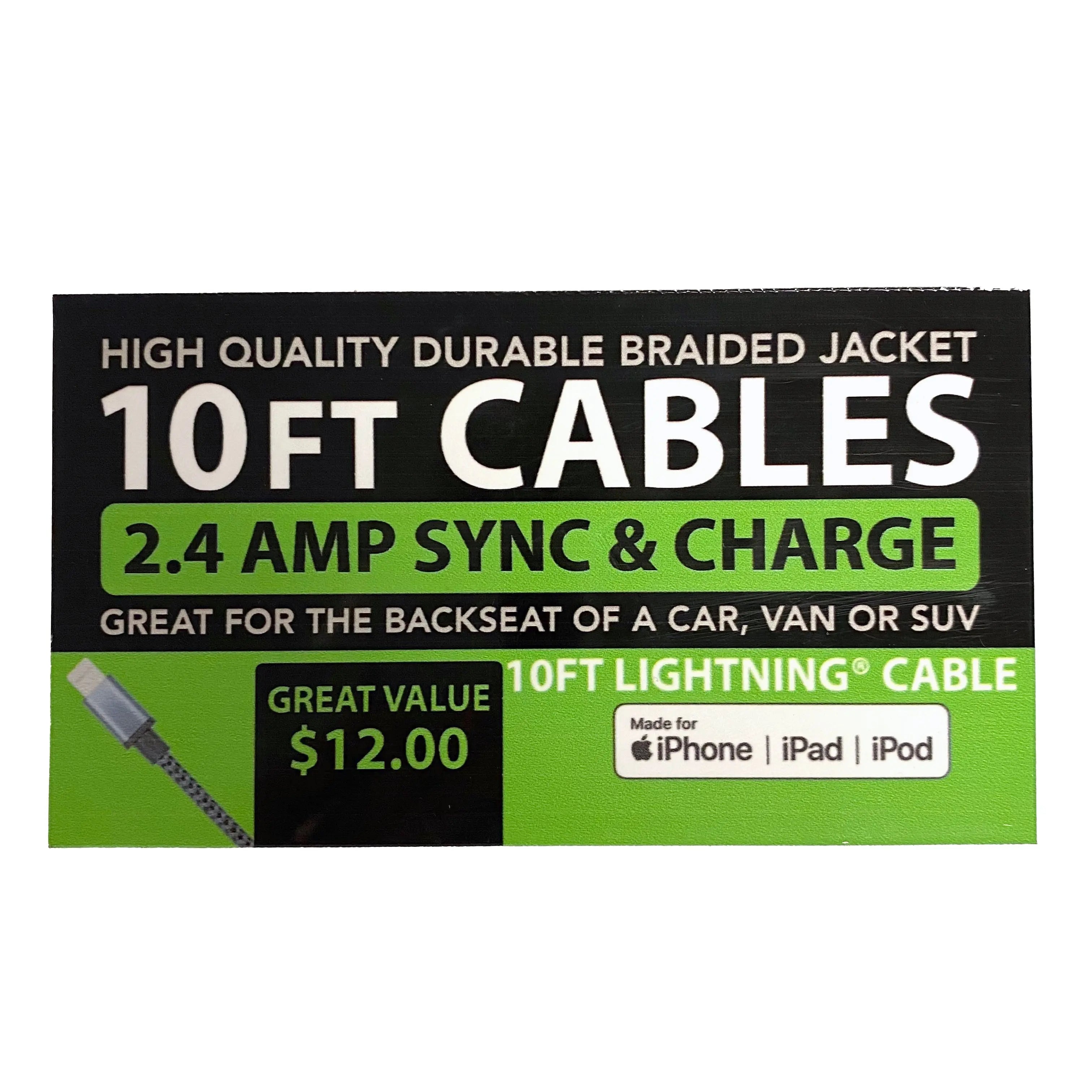 ITEM NUMBER 974690 - PILOT $12 CABLE WING RACK SIGNAGE SUPPLIES
