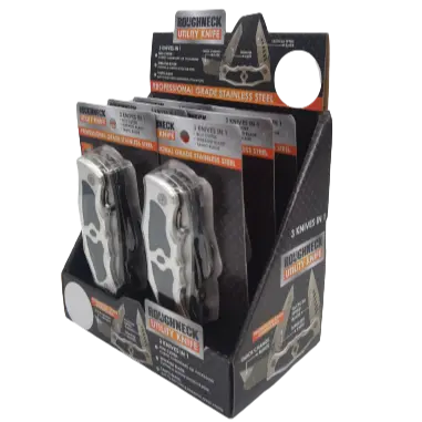 ITEM NUMBER 023388 ROUGHNECK UTILITY KNIFE 6 PIECES PER DISPLAY WHOLESALE