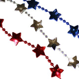 ITEM NUMBER KP3349 Patriotic Star Bead Necklaces BG = 12 PCS