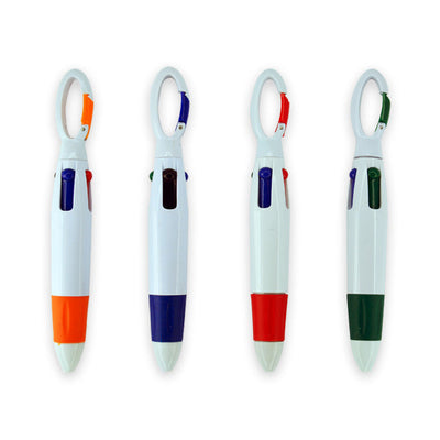 ITEM NUMBER KP3490 4-Color Clip Pens with Clip BG = 24 PCS