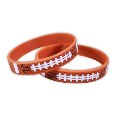 ITEM NUMBER KP3602 Football Silicone Wristbands BG = 12 PCS