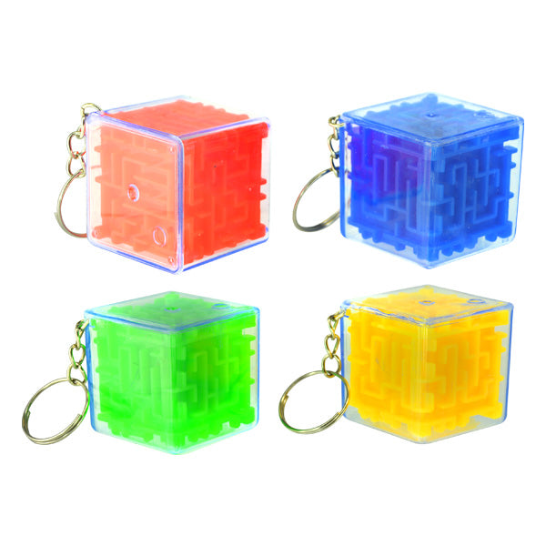 ITEM NUMBER KP3769 Maze Cube Keychains BG = 24 PCS