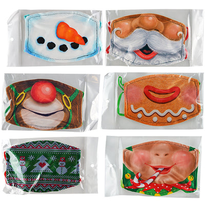ITEM NUMBER KP4181L CHILD POLYESTER MASK CHRISTMAS  - STORE SURPLUS NO DISPLAY 24 PIECES PER PACK