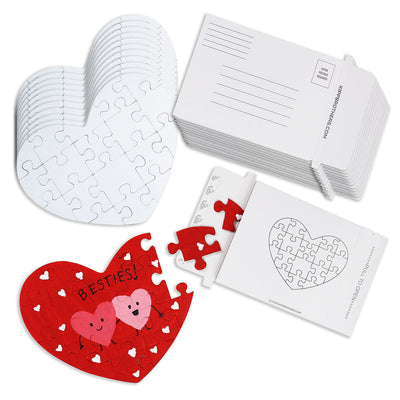 ITEM NUMBER KP4187 DIY Heart Puzzles with Mailer BG = 12 PCS