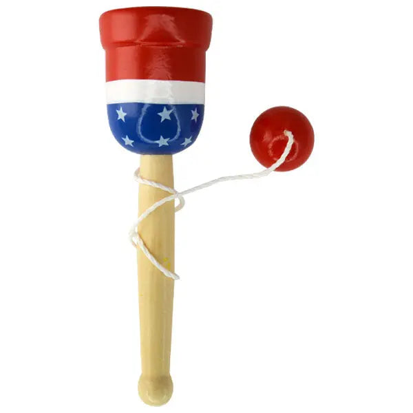 ITEM NUMBER NB 7126 American Wood Ball & Cup Games BG = 12 PCS BULK PRODUCT