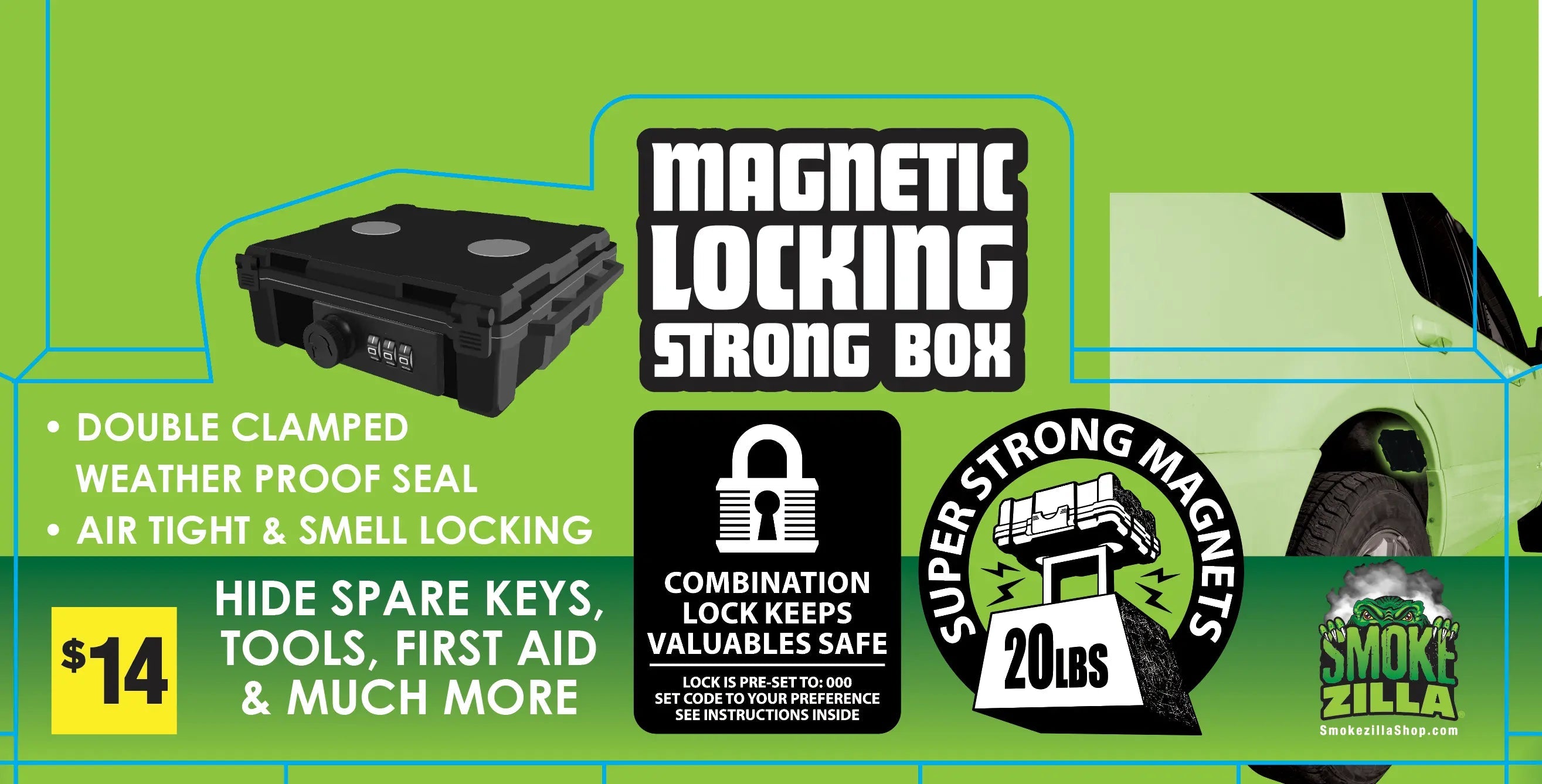 ITEM NUMBER 041437 MAGNETIC LOCKING BOX 5 PIECES PER DISPLAY WHOLESALE